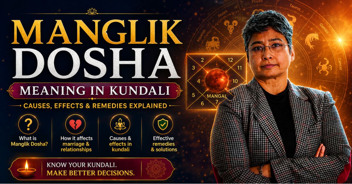 Manglik Dosha meaning in kundali — Mars placement, marriage compatibility, and remedies